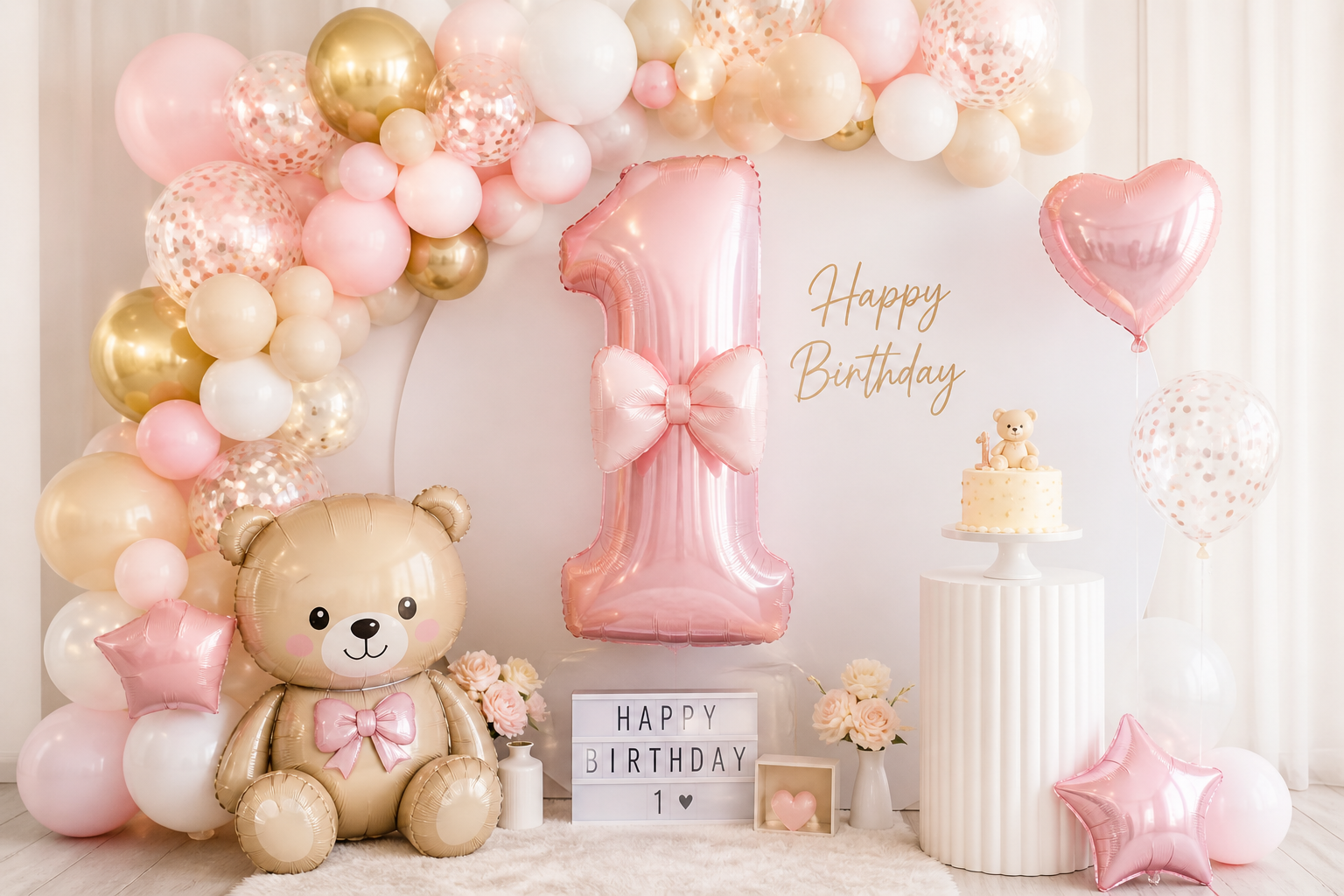 🎂🎈 Výzdoba na 1. narozeniny – jemná a nezapomenutelná oslava