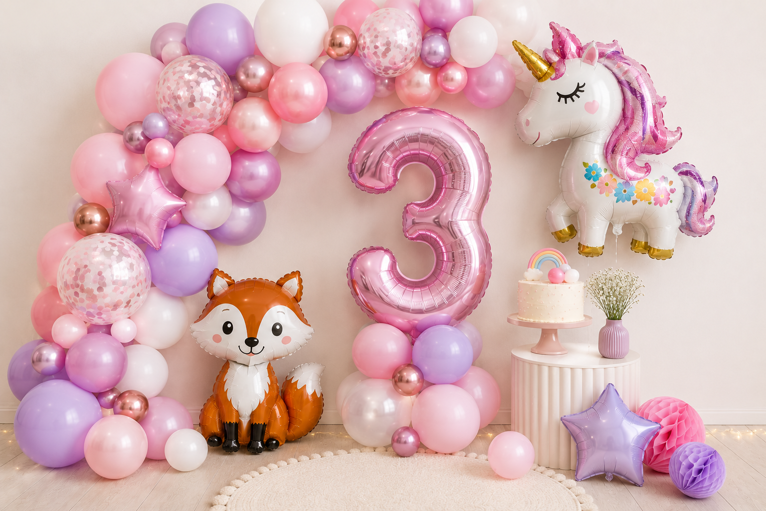 🎂🎈 Výzdoba na 3. narozeniny – veselá a hravá oslava plná barev