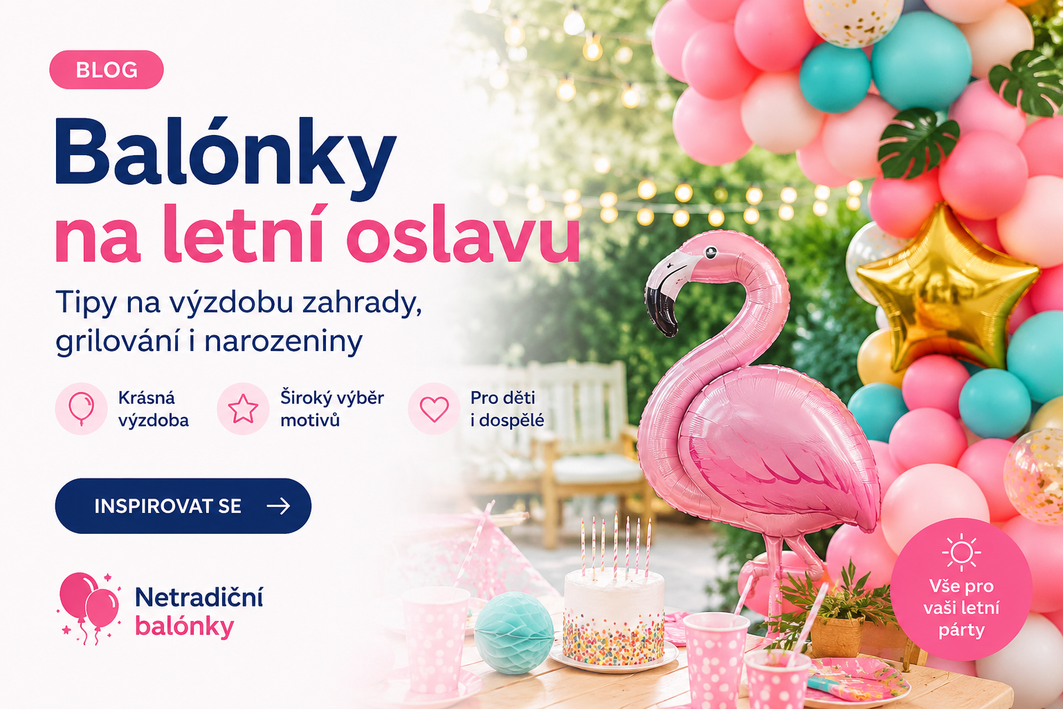 Balónky na letní oslavu – vytvořte nezapomenutelnou atmosféru
