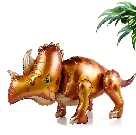 Fóliový balónek dinosaurus hnědý