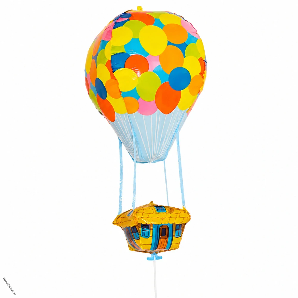 3D fóliový balónek – Barevný horkovzdušný balón