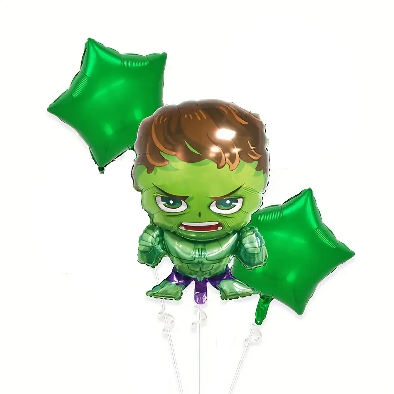 Balónkový set Hulk – fóliové balónky na dětské narozeniny s motivem Avengers