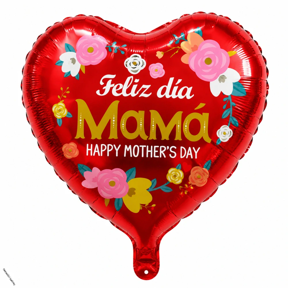 Fóliový balónek srdce ke Dni matek – Feliz día Mamá