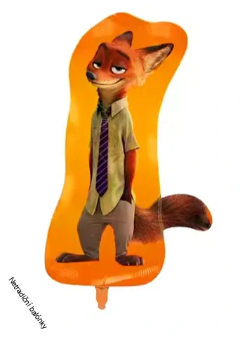 Balónek Zootropolis Nick – fóliový balónek na dětské narozeniny s motivem pohádky