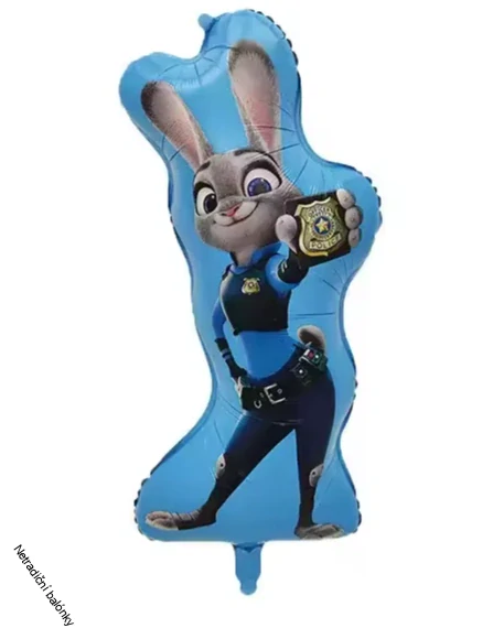 Balónek Zootropolis Judy – fóliový balónek na dětské narozeniny s motivem pohádky