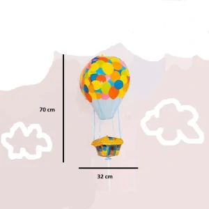 3D fóliový balónek – Barevný horkovzdušný balón