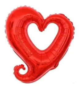 Fóliový balónek srdce červené – romantická dekorace na Valentýn, svatbu a oslavy