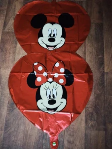Fóliový balónek srdce – Minnie & Mickey