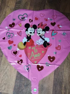 Balónek ve tvaru srdce – Minnie a Mickey na Valentýna, nebo oslavy