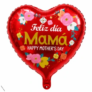 Fóliový balónek srdce ke Dni matek – Feliz día Mamá