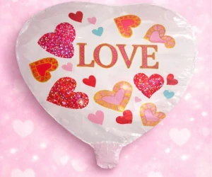 Balónek srdce LOVE – fóliový balónek na svatbu a Valentýna