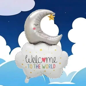 Fóliový balónek - Welcome TO THE WORLD