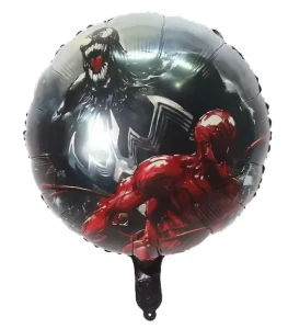 Balónek Venom – fóliový kulatý balónek na dětské narozeniny se superhrdinou Marvel