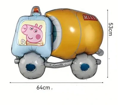 Fóliový balónek - Prasátko Peppa v míchačce