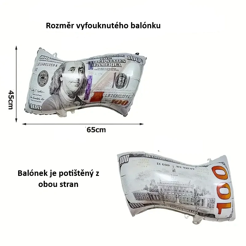 Fóliový balónek – Americký dolar