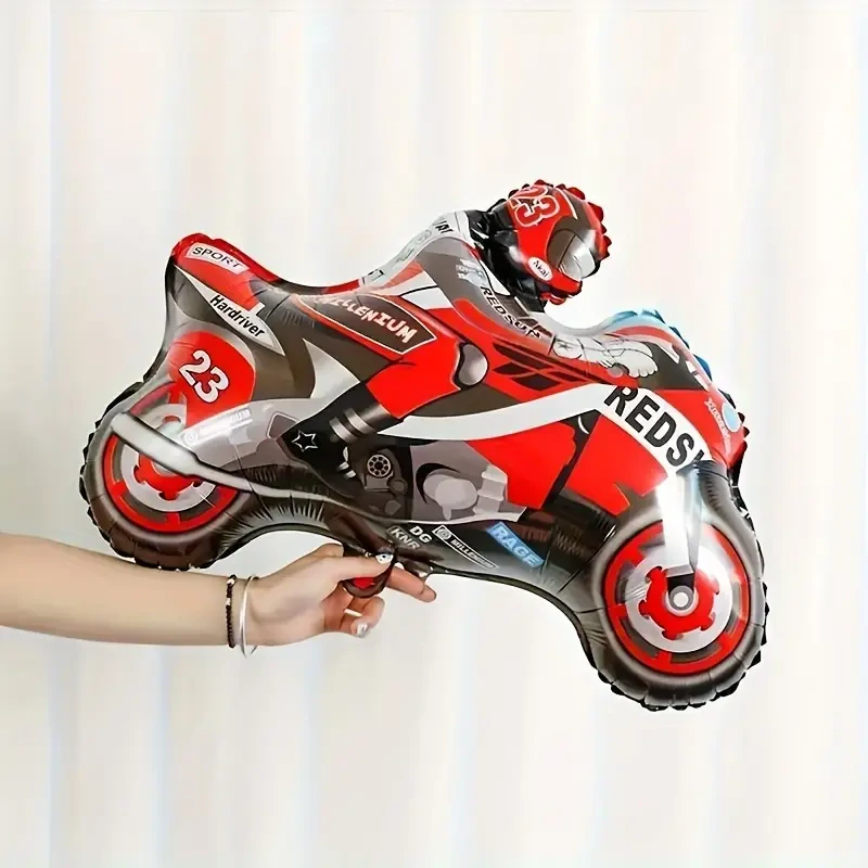 Fóliový balónek – Motorkář na motorce