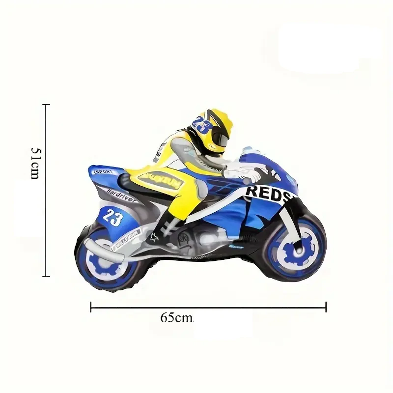 Fóliový balónek – motorkář na motorce