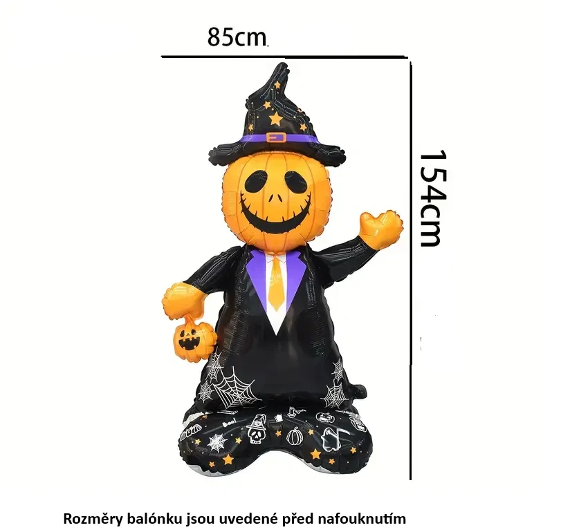 Pevný fóliový balónek - Velký dýňák