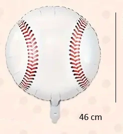 Balónek baseballový míč – fóliový balónek ve tvaru míče na dětské narozeniny