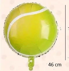 Balónek tenisový míček – fóliový balónek ve tvaru míče na dětské narozeniny
