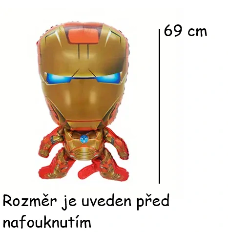 Balónek Iron Man – fóliový balónek na dětské narozeniny s motivem Avengers