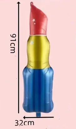 3D fóliový balónek - Rtěnka růžová