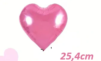 Fóliový růžový balónek ve tvaru srdce – na svatbu a Valentýna
