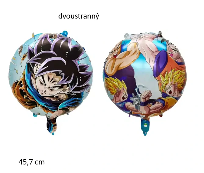 Balónek Dragon Ball – kulatý fóliový balónek na dětské narozeniny anime
