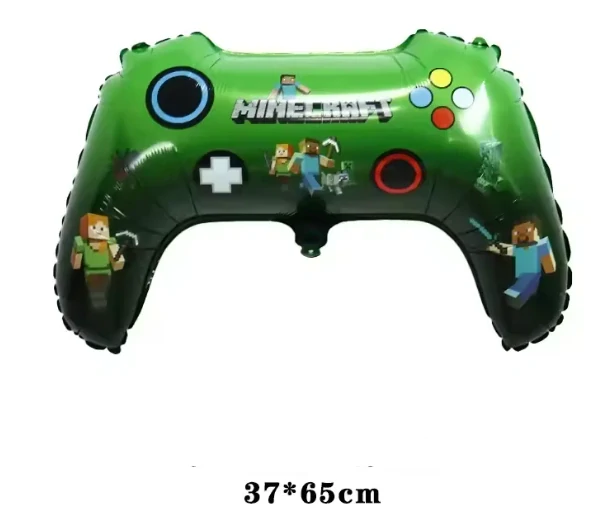 Balónek herní ovladač Minecraft – fóliový balónek pro gamerskou oslavu