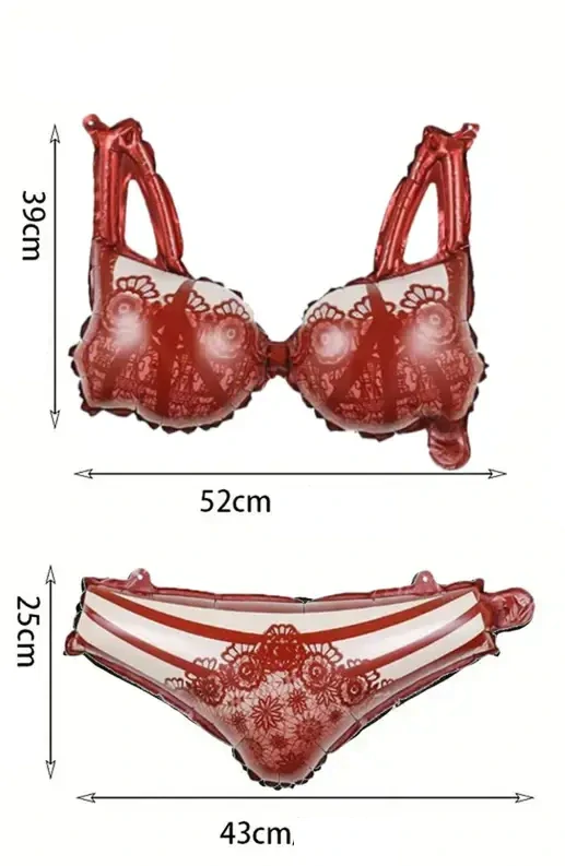Balónkový set – Červené prádlo