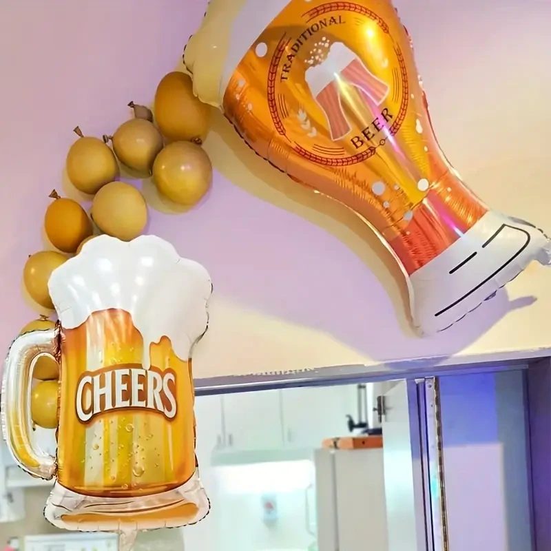  Balónek pivo – fóliový balónek ve tvaru vysoké sklenice piva na oslavy