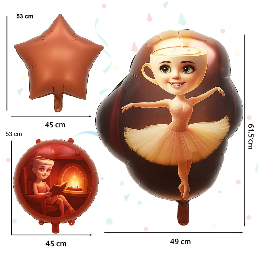 Balónkový set Ballerina Cappucina – originální balónky na narozeniny