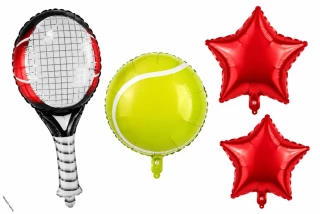 Tenisový balónkový set – sportovní výzdoba na narozeniny a oslavy